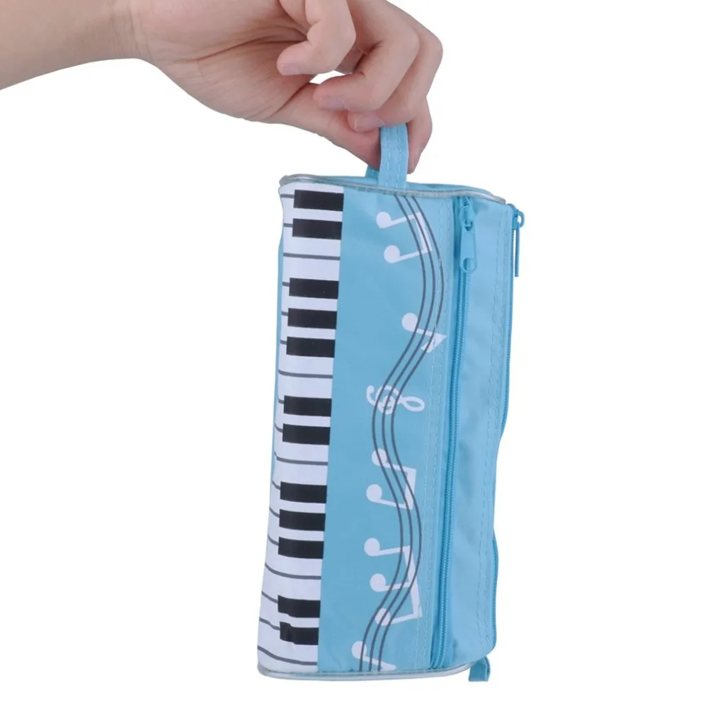 Многофункциональная Студенческая коробка для канцелярских принадлежностей Чехол для карандашей с изображением клавиатуры пианино