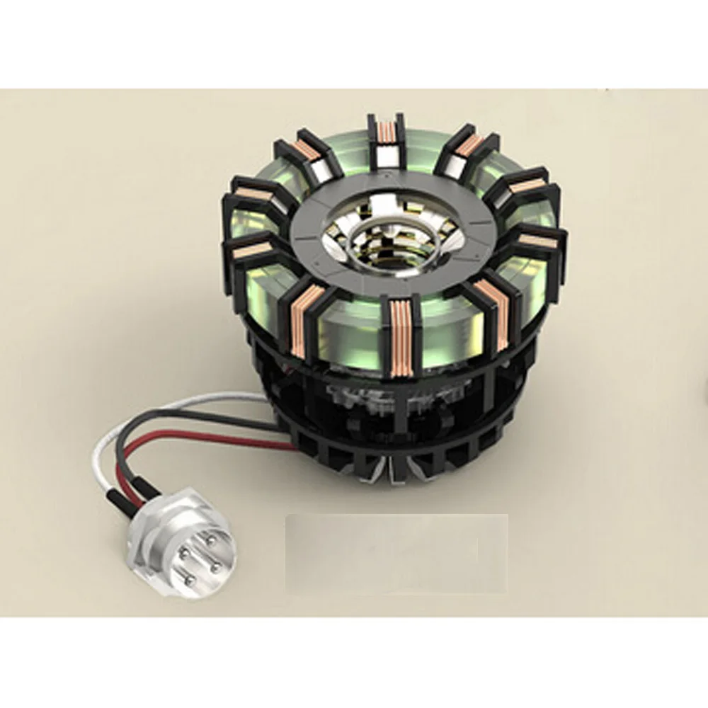 COOL1: 1 масштаб Железный человек дуговой реактор нужно собрать второе поколение светящийся Железный человек с светодиодный светильник фигурка игрушки - Цвет: Standard Version RC