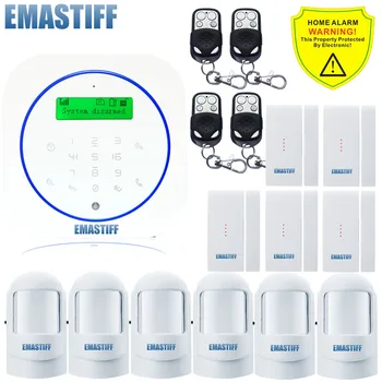 

Free shipping.Wireless temperature Detector remote controller GSM sms call Alarm System Smart Home Burglar Security Alarm System