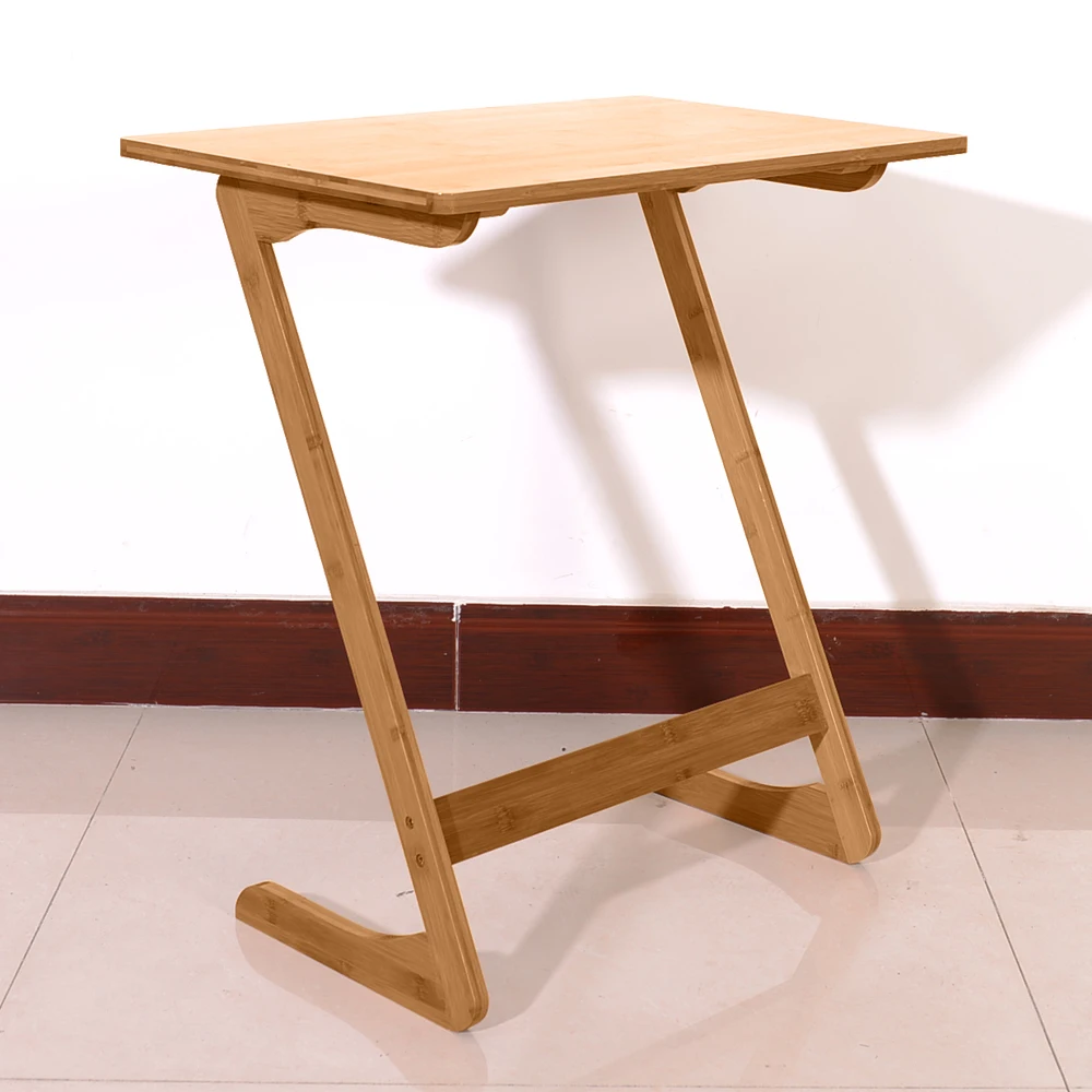 Z-shaped Sofa Side Coffee Table Basse Bamboo Color Side Tables 60*40*65cm