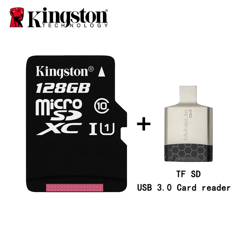 Kingston Карта памяти Micro sd класс 10 128 ГБ 64 32 16 8 Гб|Карты памяти| |