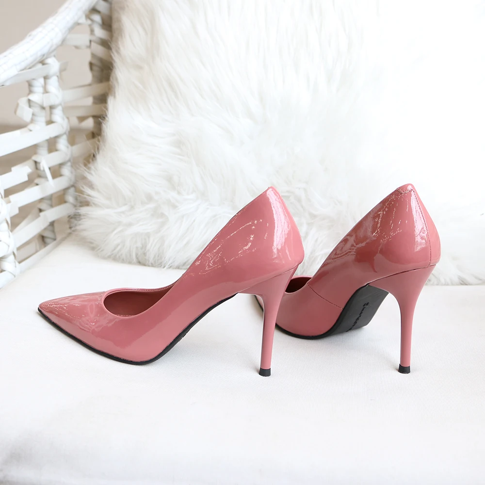 Pointed High Heels/Women's Pumps Are Designed For Elegant Fashion Women For Party And Made Of Genuine Leather 2019 MANGOYISA