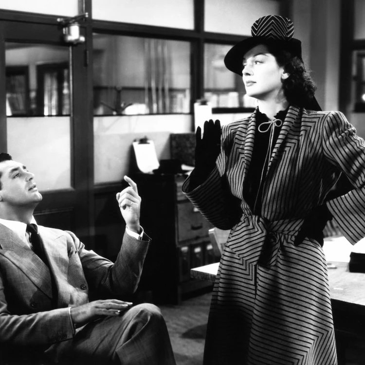 His Girl Friday From Left: Cary Grant Rosalind Russell 1940 Photo Print (28 x 22)