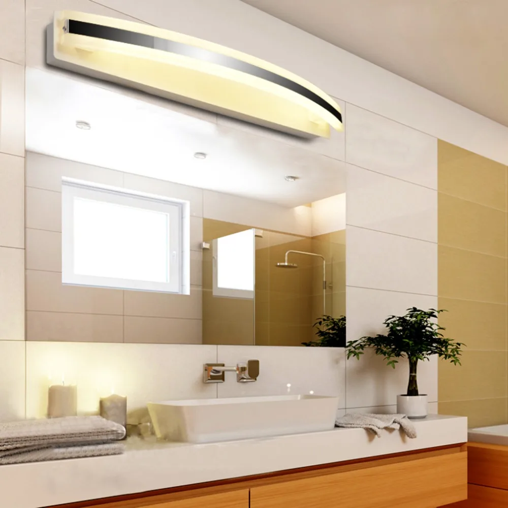 excelvan 12 w led specchio di cristallo lampada da parete luci del bagno ac85 265v
