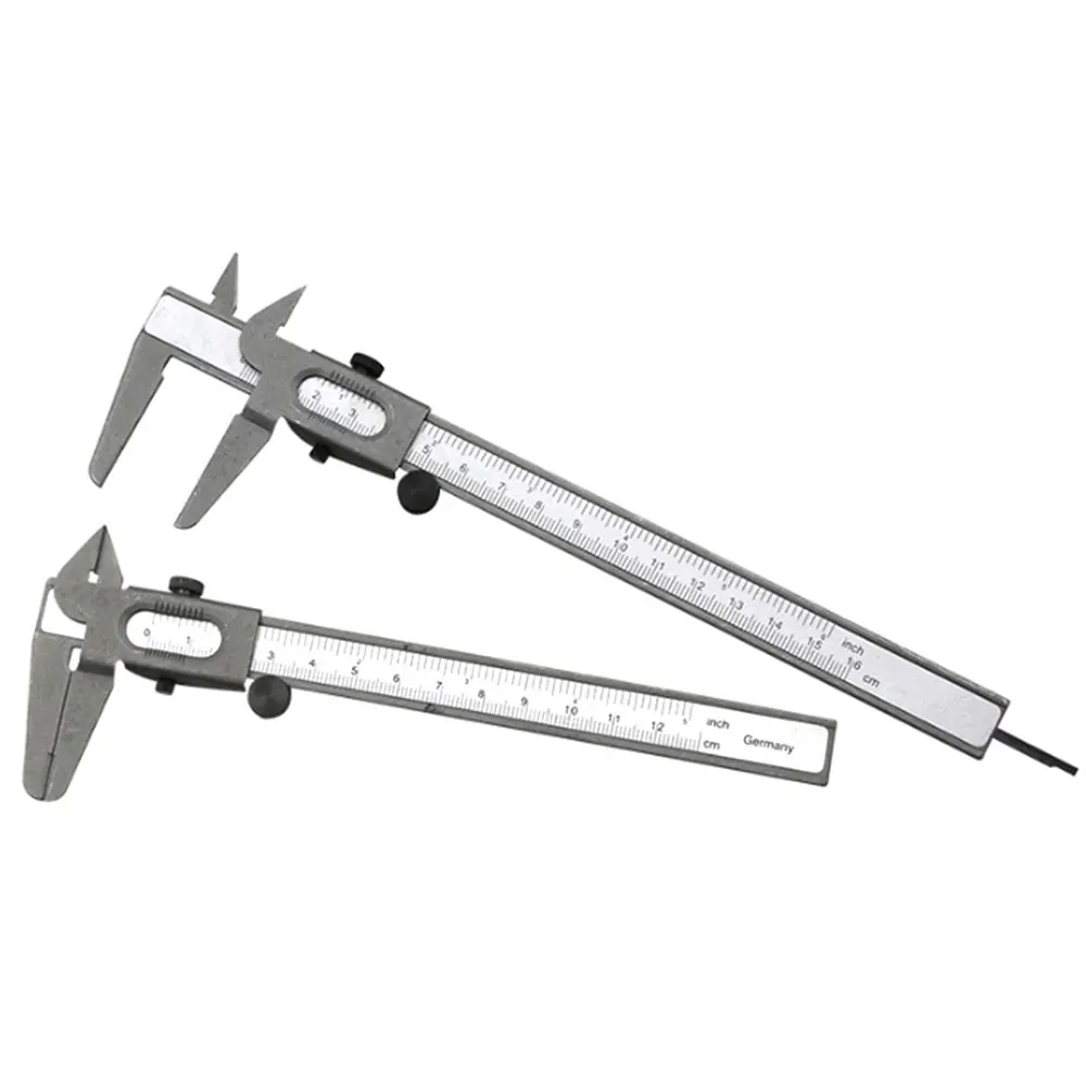 

Vernier Caliper Practical Gauge Scale Meter Silver 0.01mm Parts Metal Caliper Dial Stainless Steel Slide Gauge