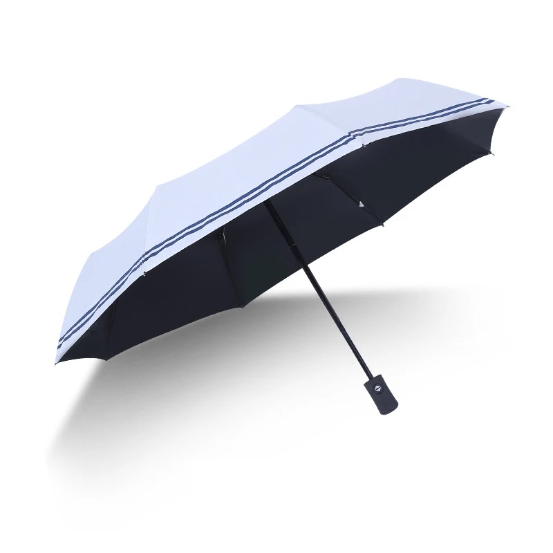 YADA Design Stripe Pattern Umbrella Folding Rainy Automatic Umbrellas For Women Men UV Lovely Cute Stripe Umbrella Gift YD129