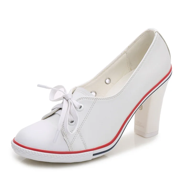 

8 style Boots 2019 Women's Shoes High heels 6-8cm Female Pumps Low-top Ankle Lace-Up Thick heel Thin Heels Shallow Shoe