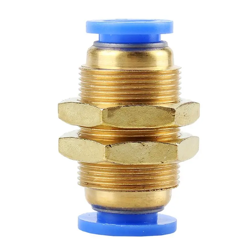 PM 12 Pneumatic Quick Connector Bulkhead Union Joint 2 Way 12mm to 12mm