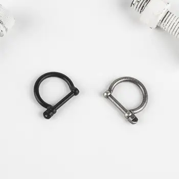 

Vintage D Shape Stainless Steel Horseshoe Screw Men Ring Screwdriver Rings For Women Party Punk Cool Finger Male Rings