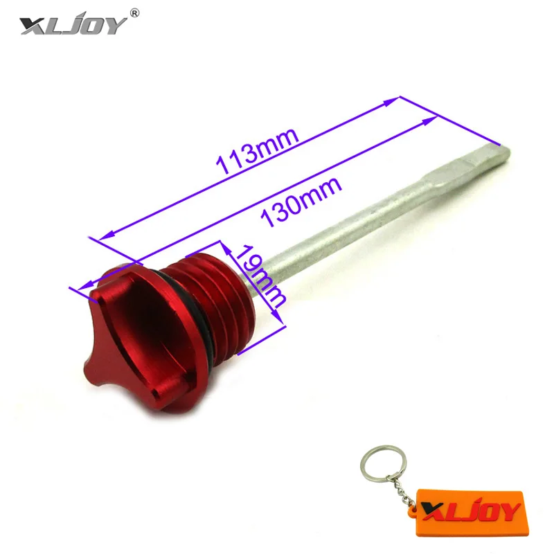CNC алюминиевый красный моторный масляный щуп Dip Stick для Lifan YX 125cc 140cc 150cc 160cc 200cc 250cc