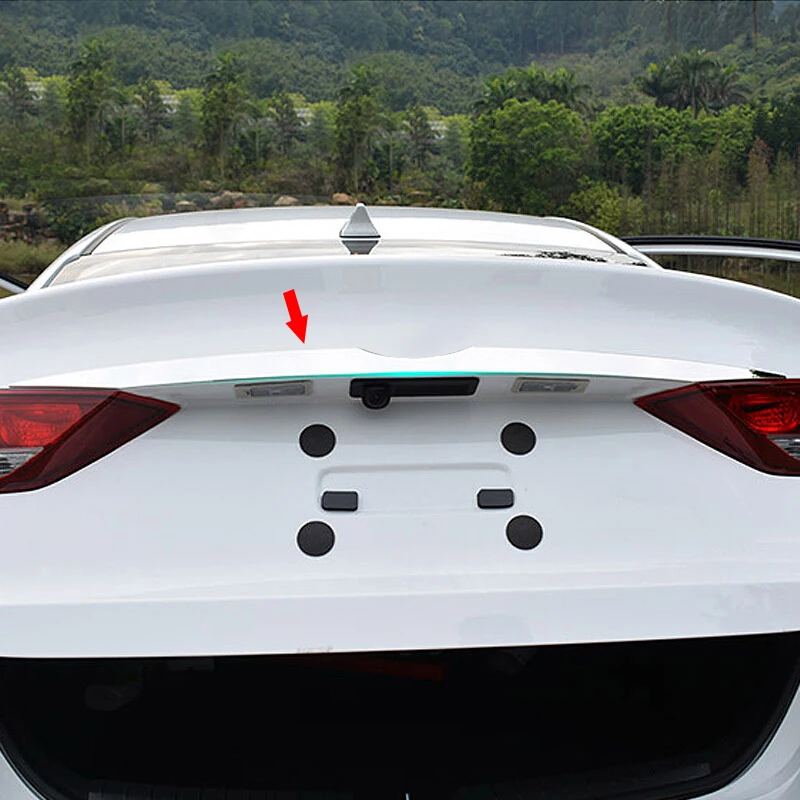 

Stainless steel For Hyundai Elantra Avante 2016 2017 Rear Door Trim Trunk Boot Lid Tail Gate Moulding Cover Sticker Accessories