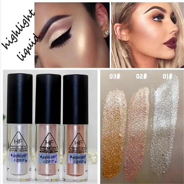 Face Highlighter Waterproof Contour Make Up Glitter Brighten Shimmer