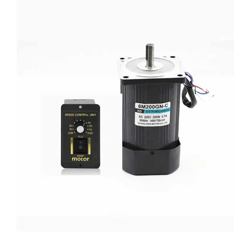 6M200GN C 220V 200W 0.6A скорость моторный накопитель переменного тока Высокая Скорость