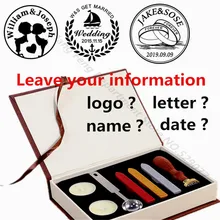 Настроить персонализированные изображения для восковых печатей коробки, сделанные на заказ классические начальные деревянные печать штампов логотип, название для украшения конверта