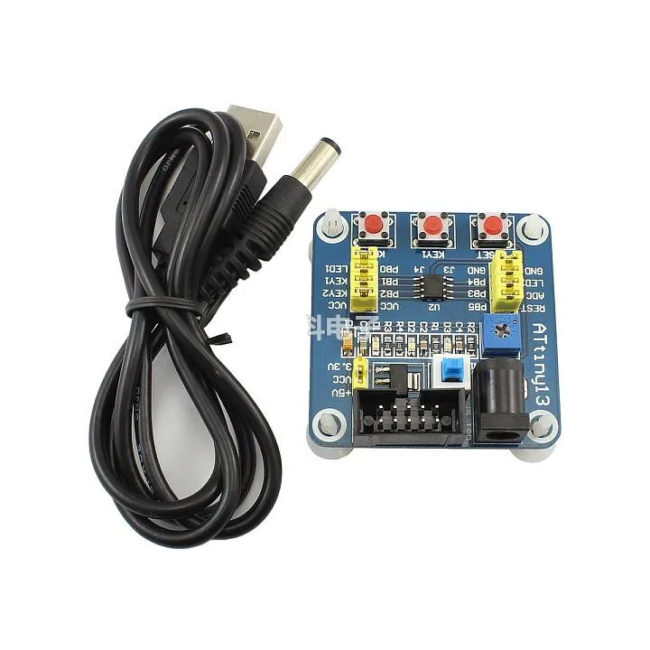 Плата разработки ATtiny13/обучающая плата tiny13/макетная AVR/минимальная системная |