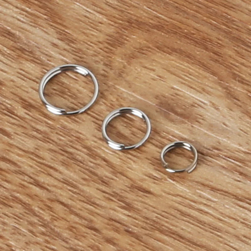 

300-800 PCs Rhodium Double Loops Open Jump Rings 6/8/10mm Dia. Findings,yiwu