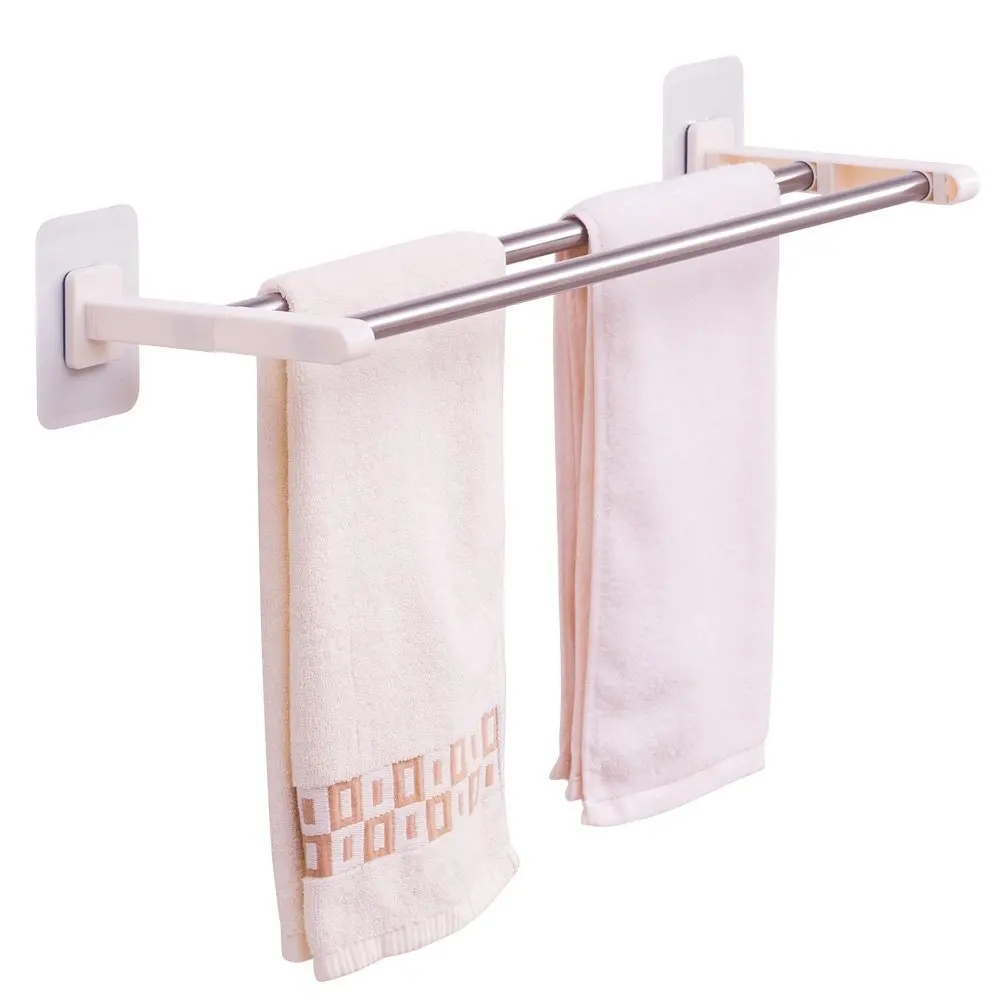 Exquisite Towel Rack Bathroom Two Bars Hotel Rail Holder Shelf Rod
