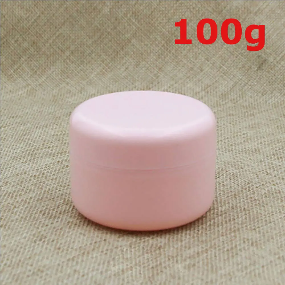 Pink x 100g 50 шт. для пробников пустой контейнеры банки горшки бутылки с крышками Обложка Чехлы для крема для лосьона, косметики косметика масла губ Бальзамы пигменты - Цвет: Pink x 100g