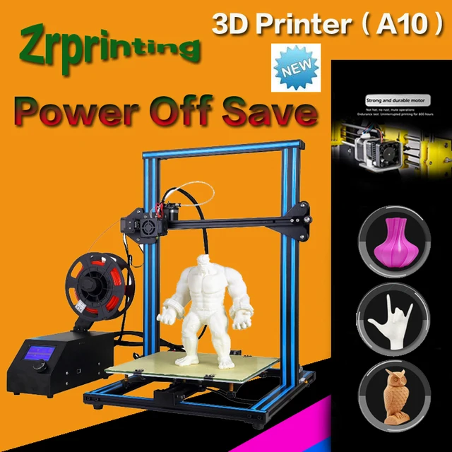 Cheap A10 3D Printer DIY LCD Screen with Heated Print Bed 3D Drucker large printing size 300*300*400mm Cheap A10 3D Printer DIY LCD Screen with Heated Print Bed 3D Drucker large printing size 300*300*400mm