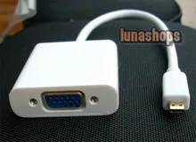 Micro HDMI Male to VGA Female Video Audio Converter Box Cable (Chip inside)