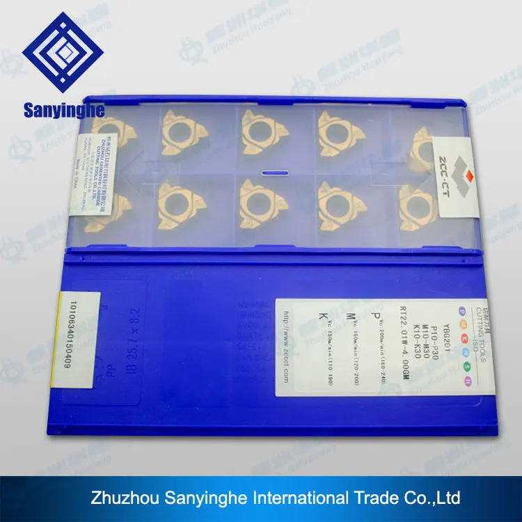 

YBG201/RT22.01W-4.00GM tungsten carbide threading inserts (10pcs/lots)