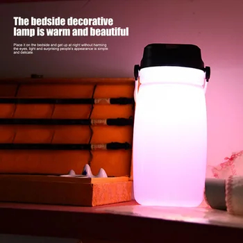 

LED Solar Camping Light Chargeable Silicone Storage Bottle for Hiking Camping Fishing Garden CLH@8