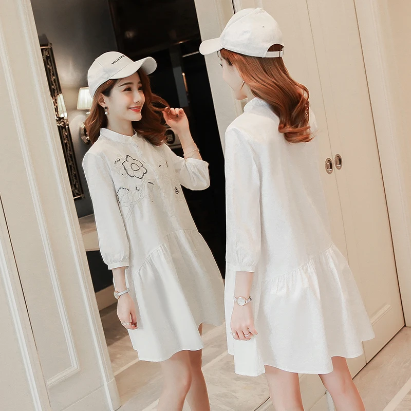 

Maternity Blouse Pregnancy Clothing Spring Pregnancy Clothes Of Pregnant Women Fashion Premama Tops Shirts White