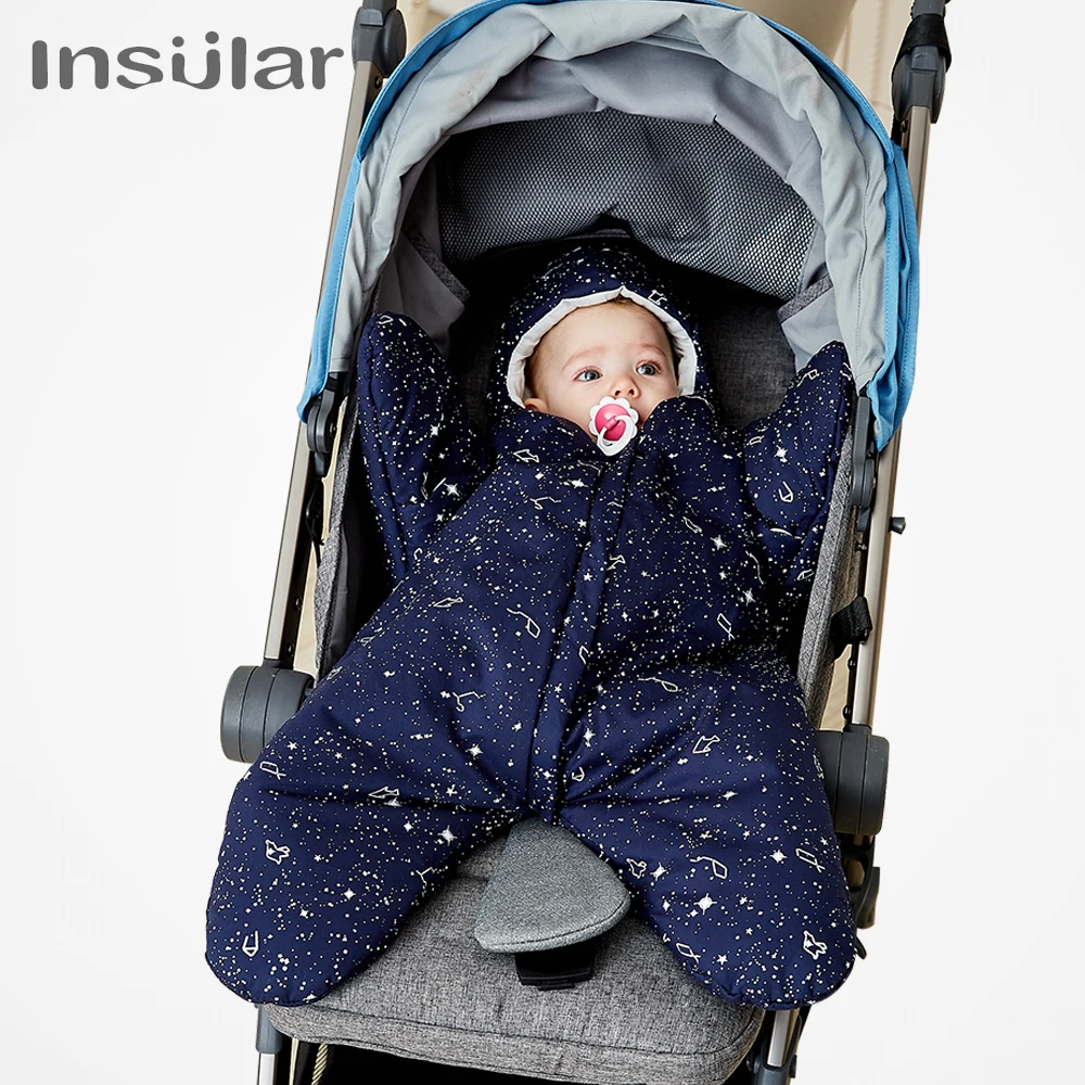 Insular/Новое поступление, спальный мешок для малышей с изображением морской звезды, зимний детский спальный мешок, теплая прогулочная коляска, спальный мешок, одеяло, спальные мешки