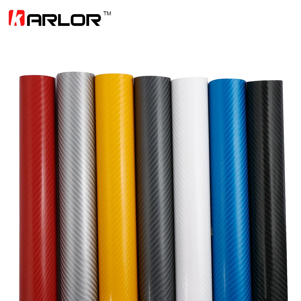 

152X10cm 4D Carbon Fiber Vinyl Film 3M Car Stickers Waterproof DIY Motorcycle Car Styling Accessories Wrap With Air free bubbles