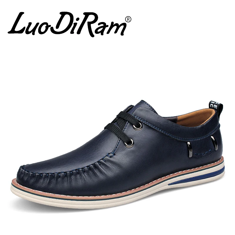 LuoDiRam Band Fashion Big Size Men Shoes, High Quality Lace Up Men Casual Shoes, Luxury Brand Shoes Men