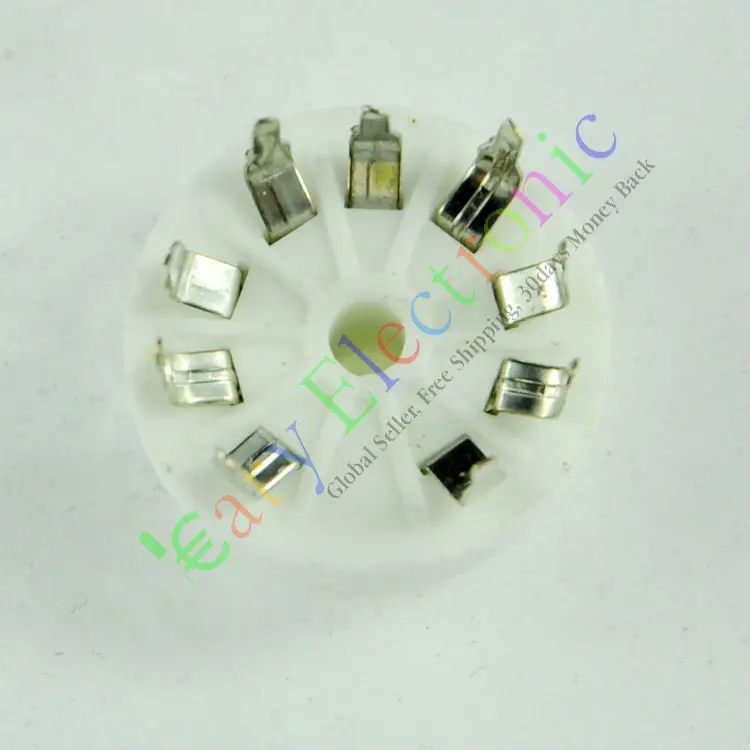Опт и розница 4 шт. 9PIN PCB Керамические вакуумные трубки SOCKET SAVER для 12AU7 12AX7B ECC83 6D58