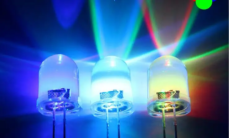 

10MM RGB 7 colour light light-emitting diode LED free shipping