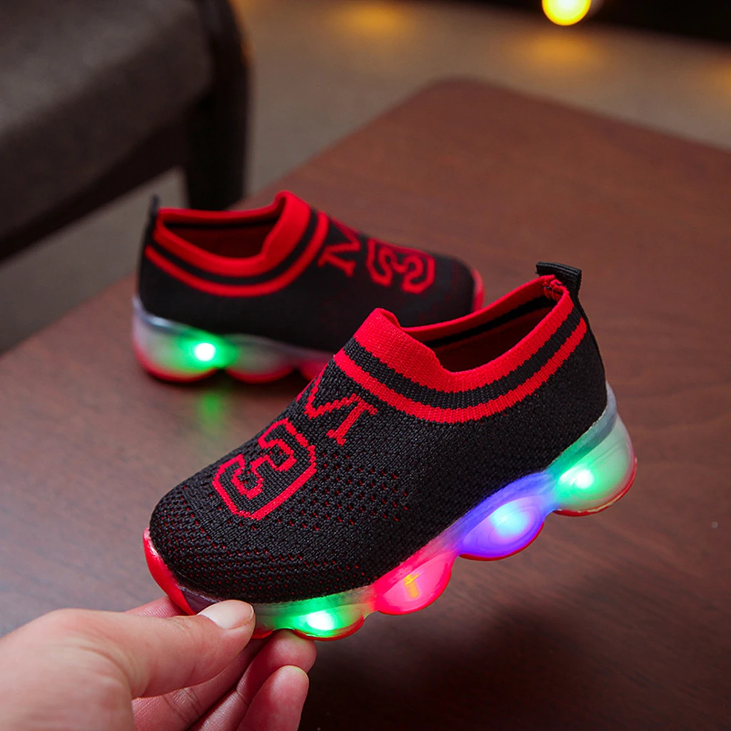 sapato infantil de led