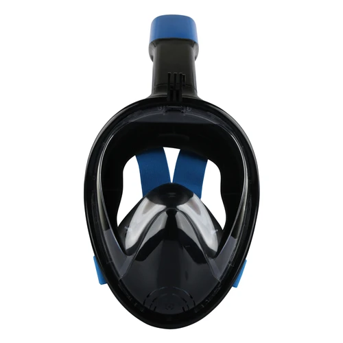 Full Face Snorkeling Mask Underwater Anti Fog Diving Mask Snorkel with Breathable Tube Swimming Training Scuba Diving Mask - Цвет: Dark Blue Black