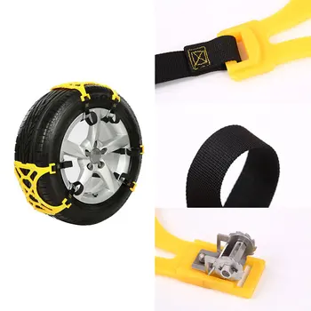 

with Wrench TPU Alloy Winter Ouddoor Snow Chain Belt Universal Thickened Anti-Skid Chain Strap Car Truck Wheel Tire Chain