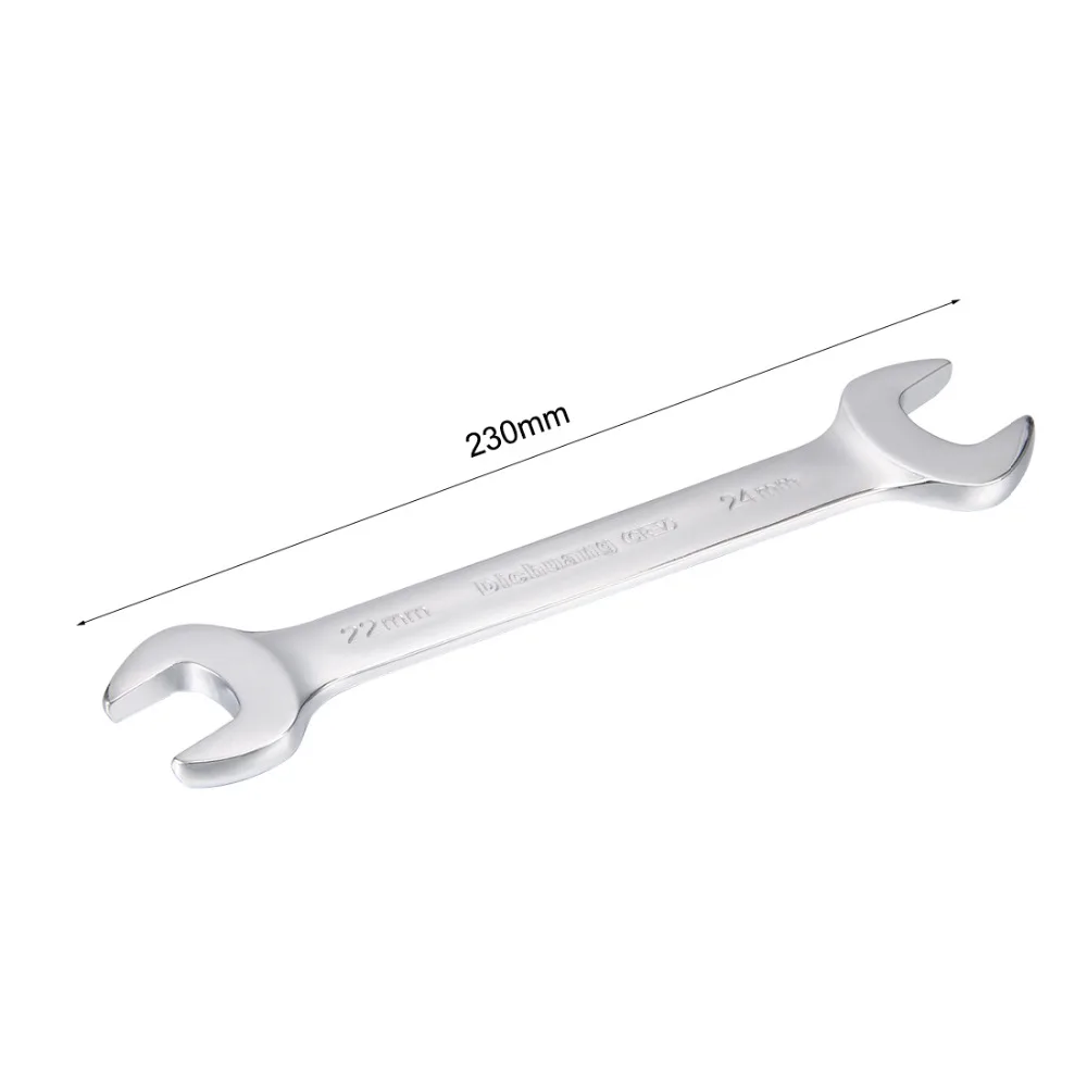 

Uxcell 1PCS Chrome Vanadium Steel 22x24/24x27mm Metric Double Open End Wrench Use for Household Maintenance,Home DUY