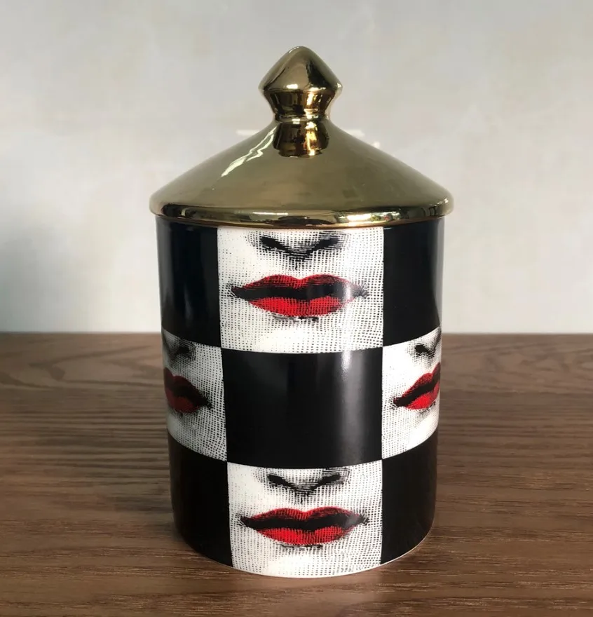 Fornasetti тарелка для хранения ювелирных изделий посуда с узорами прямоугольный поднос подсвечник банка канделябры украшение дома - Цвет: 6