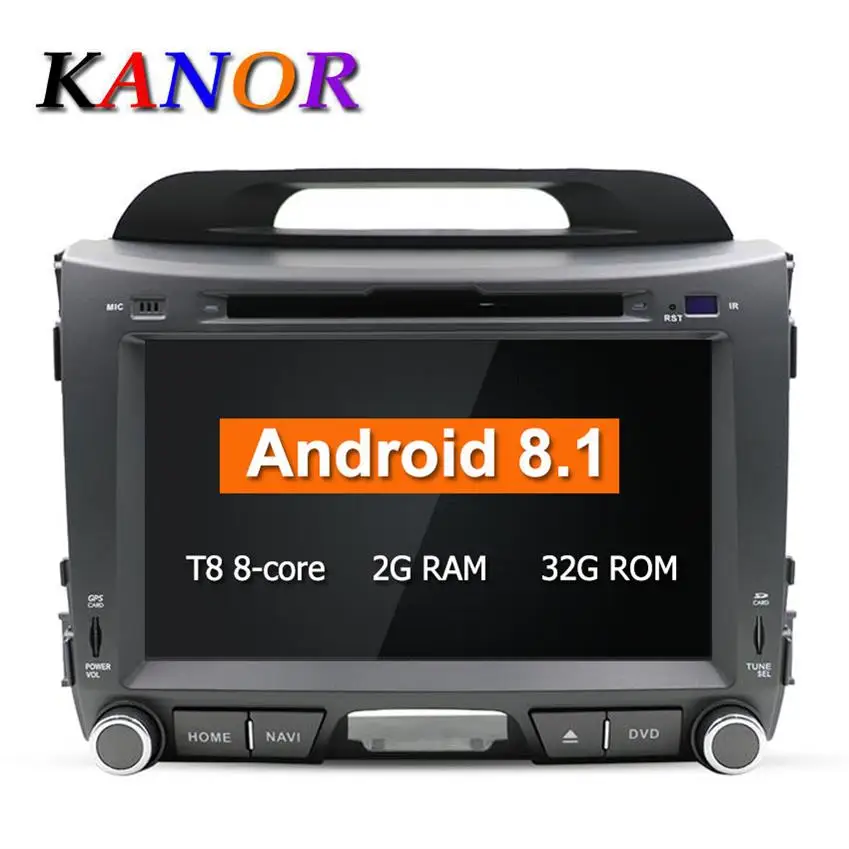 

Android 8.1 Octa core car dvd player for KIA sportage 2010 2011 2012 2013 2014 headunit gps navigation 2 din car multimedia