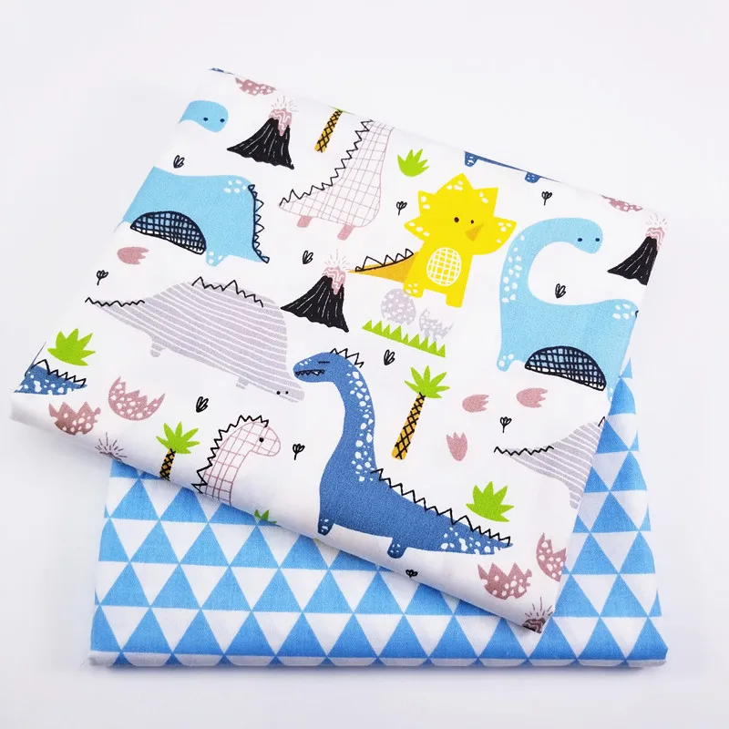 

Fat Quarters Material Twill Fabric Bundles 2 Different Pattern Cotton Patchwork Fabric For Sewing Doll Cloth DIY Cloth Crafts