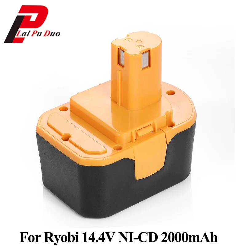 

For RYOBI 14.4V Ni-CD 2000mAh Replacement Power Tool Battery 2.0Ah :1400144,HP7200K2,1400655,CTH1442K2,130224010,HP1441,RY1420