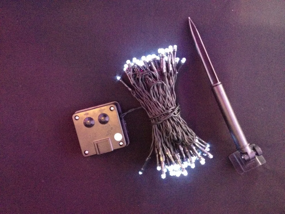 Modos de Led Movido a Energia Festa de Natal Quintal ao ar 2pcs ao ar Livre Solar Luz Cordas Jardim Fada Lâmpada 10m 22m 100 Led 200 8 15 solar power