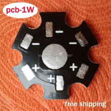 50 шт./лот. 20 мм светодиодный PCB. 1 Вт Светодиодный PCB высокой мощности теплоотвод алюминиевая Базовая пластина. Площадь припоя большая, легко сварить