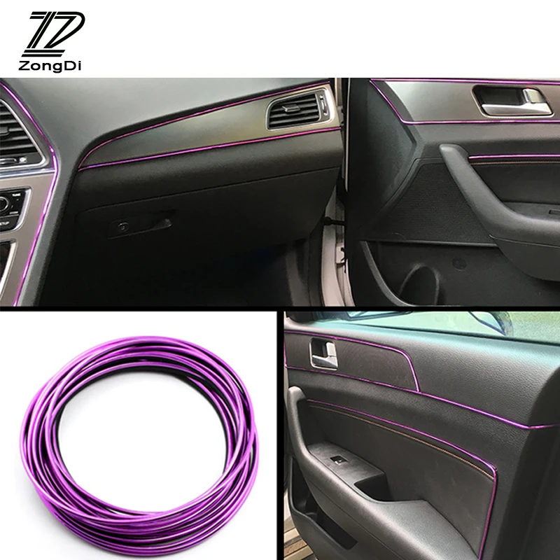 ZD 5 м украшение салона автомобиля для Alfa Romeo 159 Fiat 500 VW Touran Passat B5 B6 B7 B8 T5 Jetta MK6 Touareg Tiguan