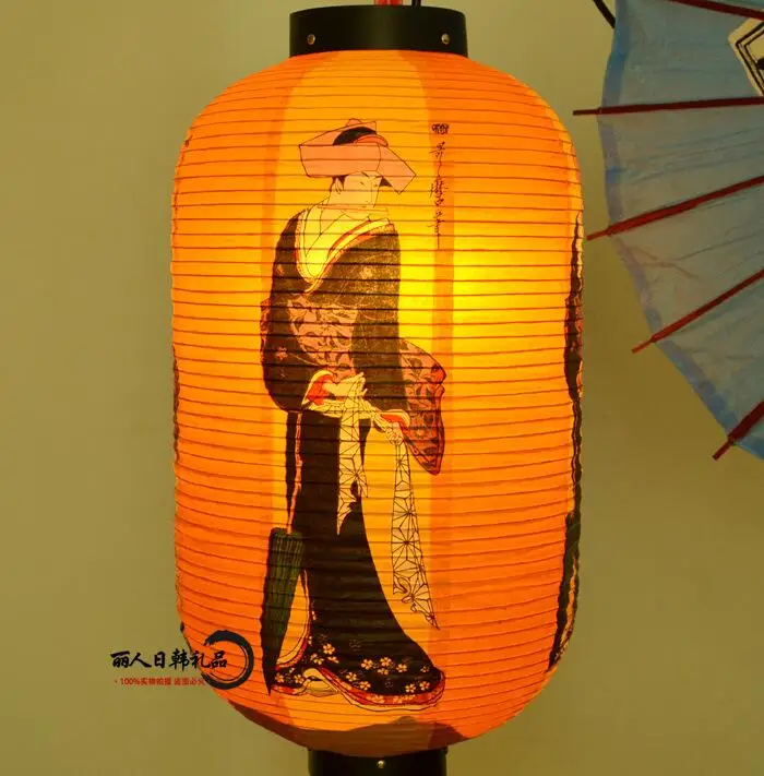 Японские суши магазин бумажный фонарь высокое качество водонепроницаемый бумажный светильник большой подвесной светильник атласный бар декоративный паб дом Декор - Цвет: 12