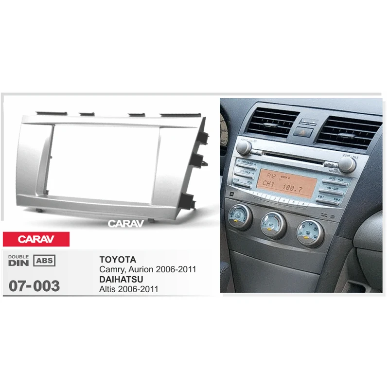 CARAV 07 003 Автомобильное CD радио Fascia Surround Panel для TOYOTA Camry Stereo Facia Trim Dash установочный