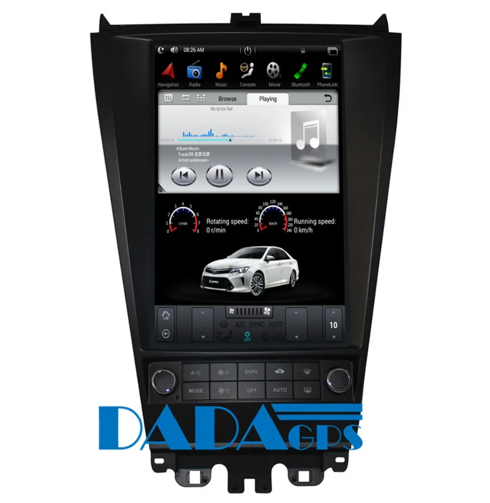 Clearance 12.1 inch Tesla Style Android 6.0 Car Radio DVD Player GPS Navigation for Honda Accord 2003-2007 Car Stereo Multimedia Headunit 2