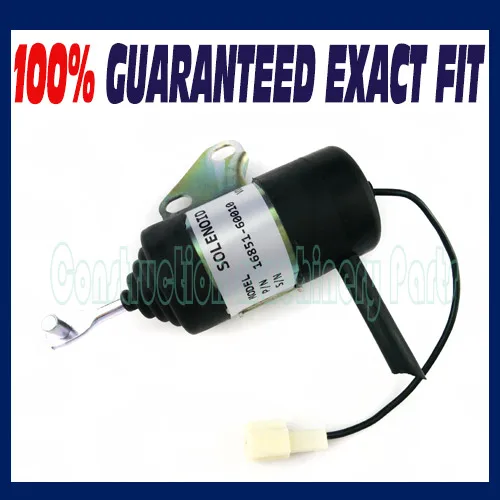 

16851-60014 16851-60010 Fuel Stop solenoid for Kubota Mower Tractor Excavator RTV RTV900