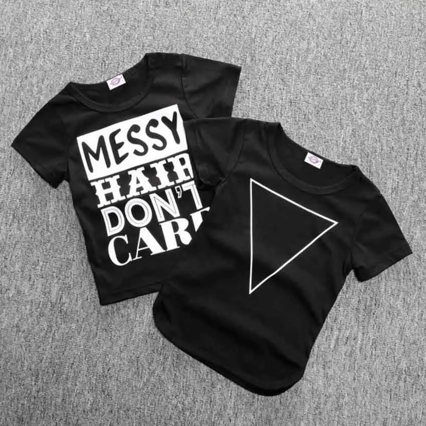 

New 2018 Cartoon Baby Boys girls letter print T Shirts Boys T-Shirts Summer Tops Teen Clothes Tees
