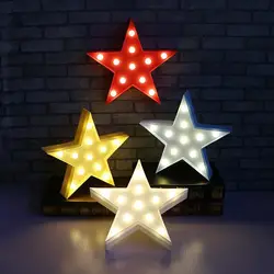 Горячий Новый звездный дизайн Рождественский декоративный ночник на батарейках настенный светильник сказочные огни вечерние товары для