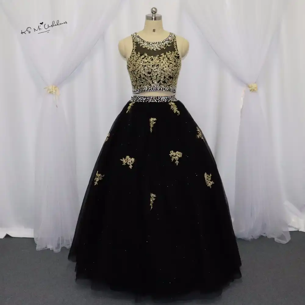 vestidos de 15 años gold